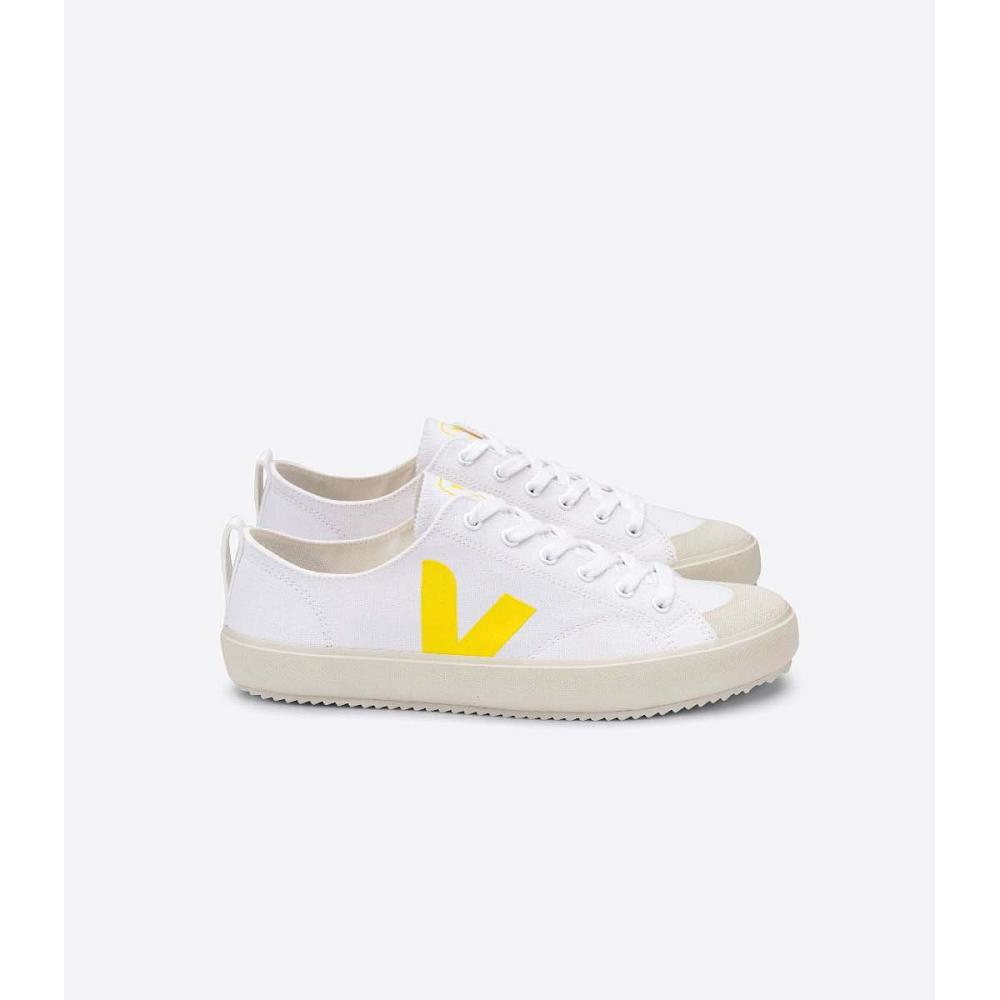 Veja NOVA CANVAS Schoenen Dames White/Yellow | NL 477RVD